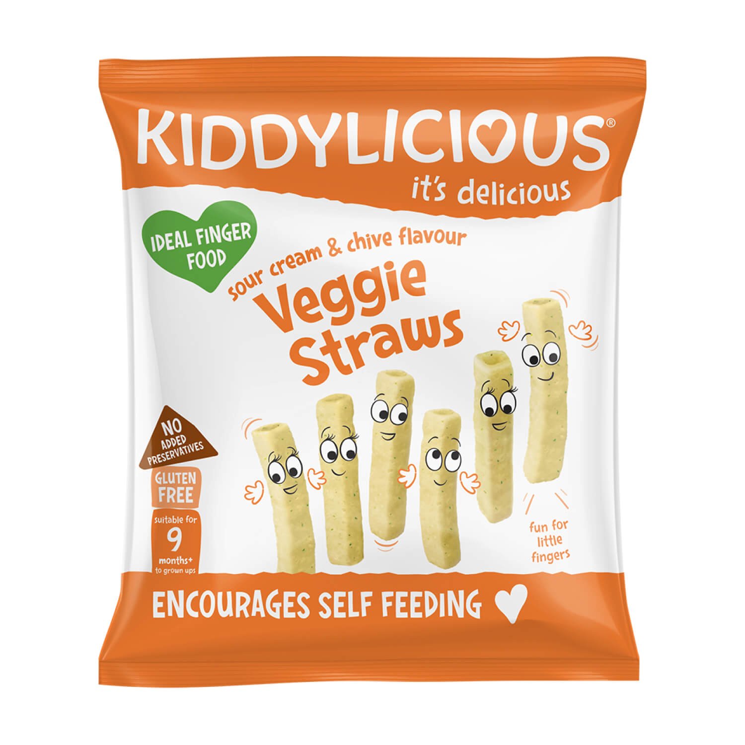 Kidddylicious veggie straws сметана та цибуля
