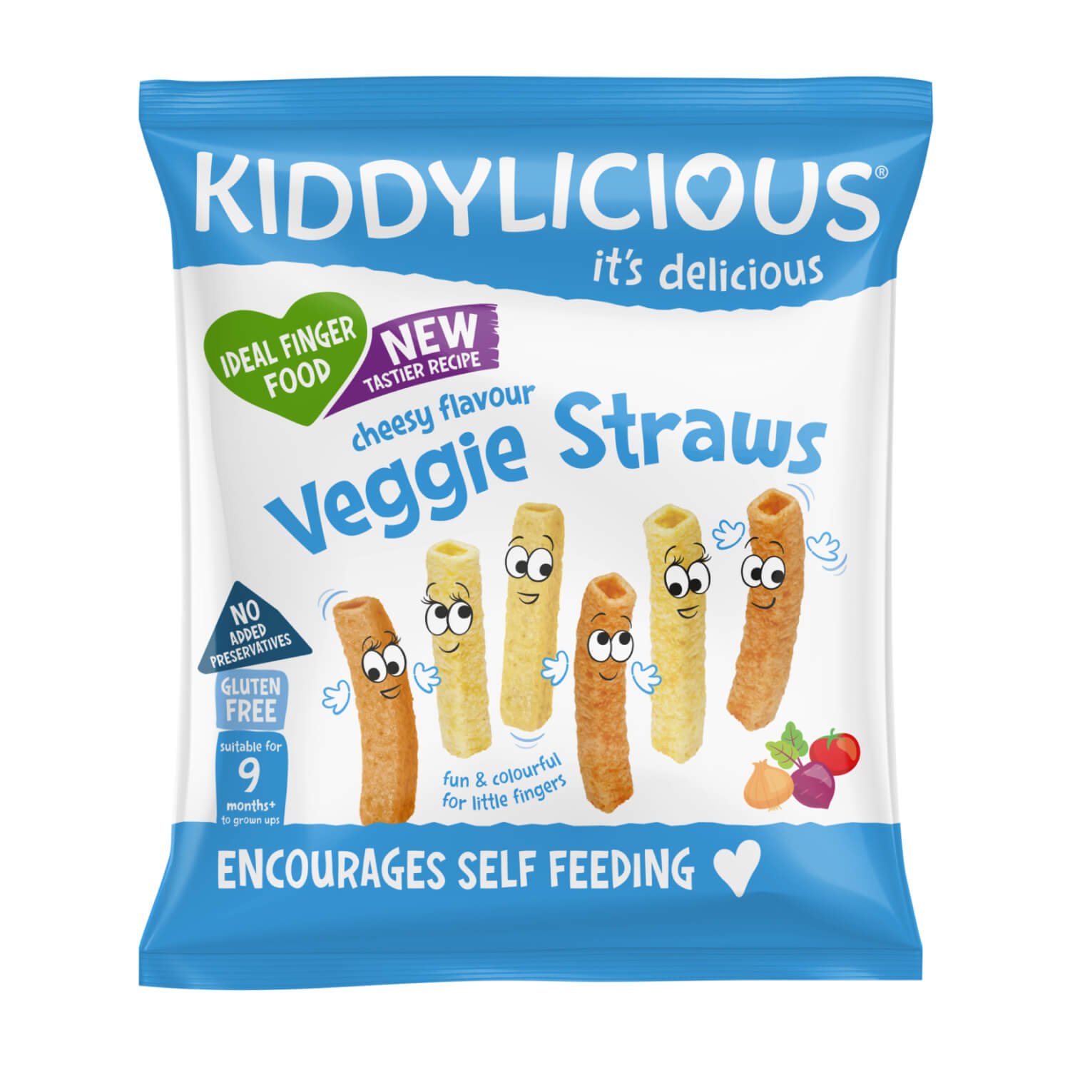 Kiddylicious veggie straws з сиром