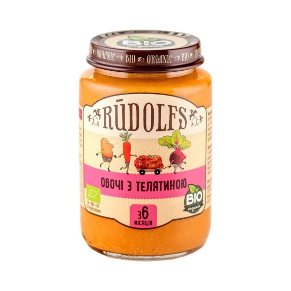 Rudolfs пюре овочі з телятиною