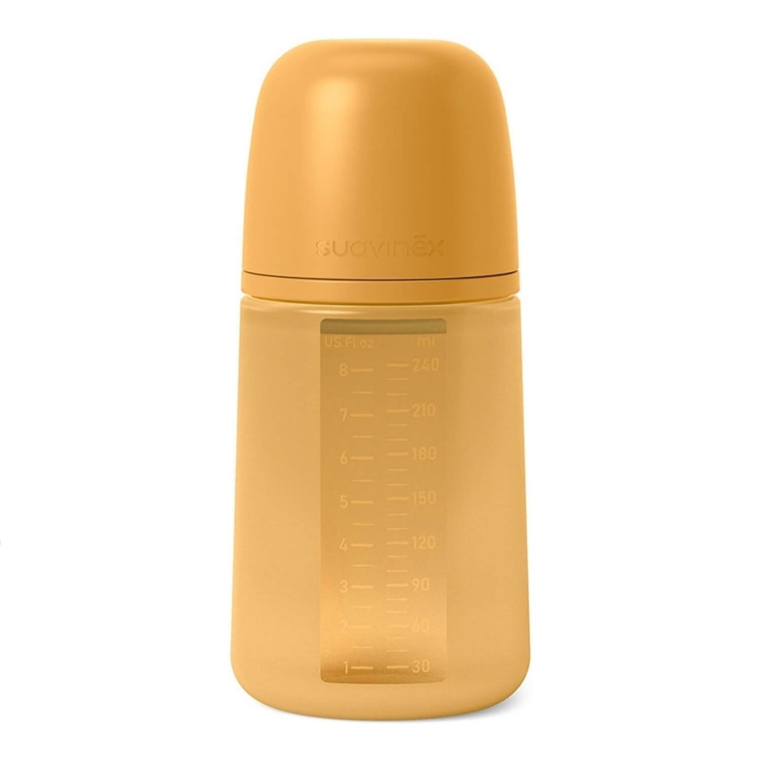 Пляшечка силіконова Suavinex Colour Essence/мустард повільний потік