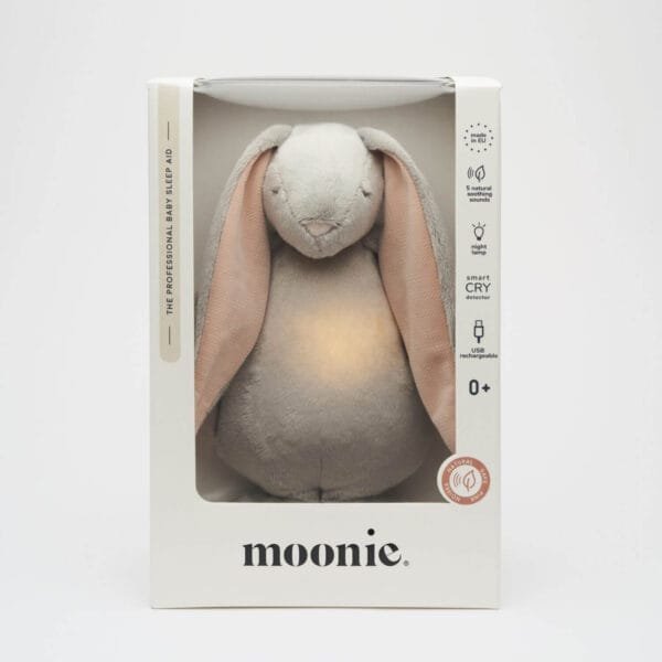 Співаючий зайчик з нічником Moonie cloud в коробці