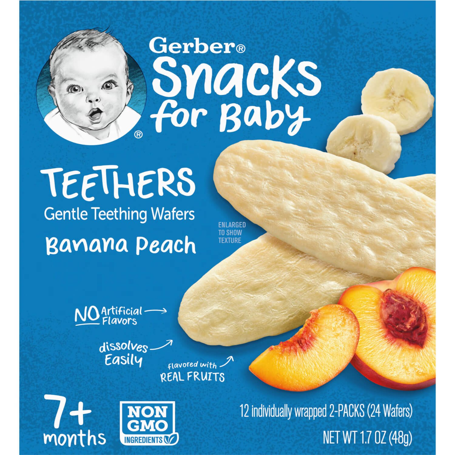 Вафелька Gerber персик, банан