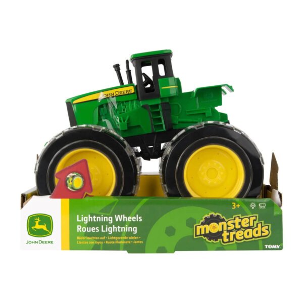 Іграшковий трактор John Deere з великими світловими колесами