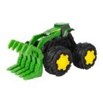 Іграшковий трактор John Deere з ковшем і великими колесами