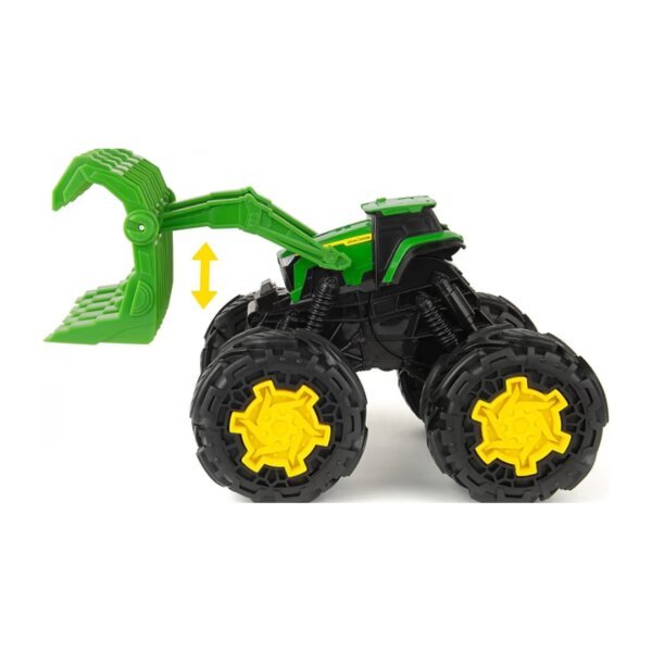 Іграшковий трактор John Deere з ковшем і великими колесами