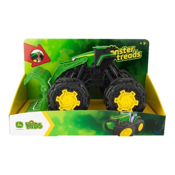Іграшковий трактор John Deere з ковшем і великими колесами
