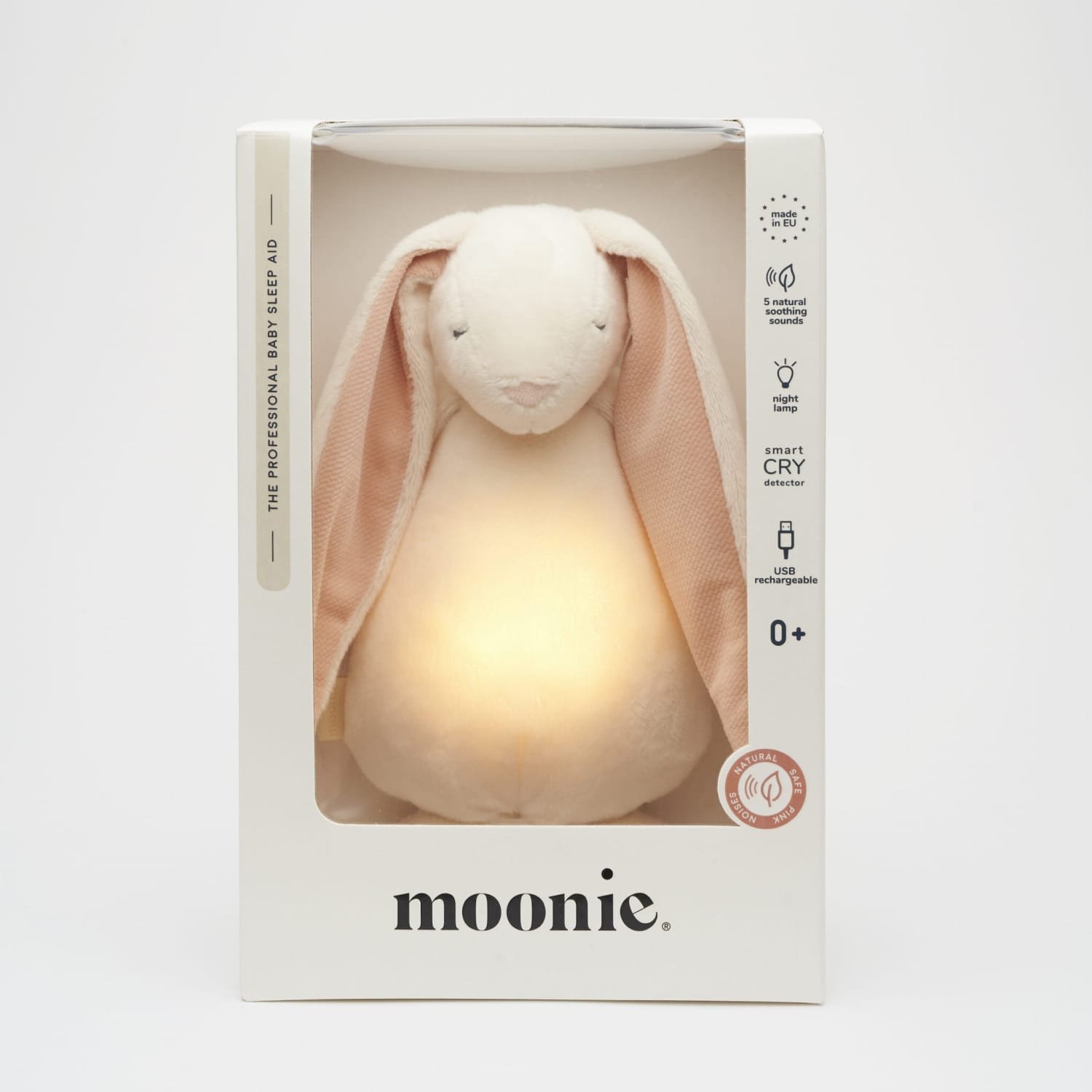 Співаючий зайчик з нічником Moonie powder в коробці