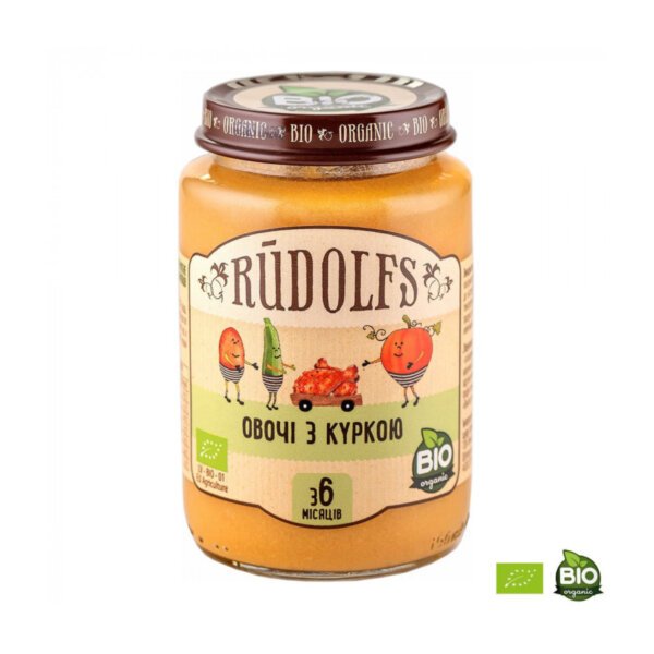 Rudolfs пюре овочі з куркою