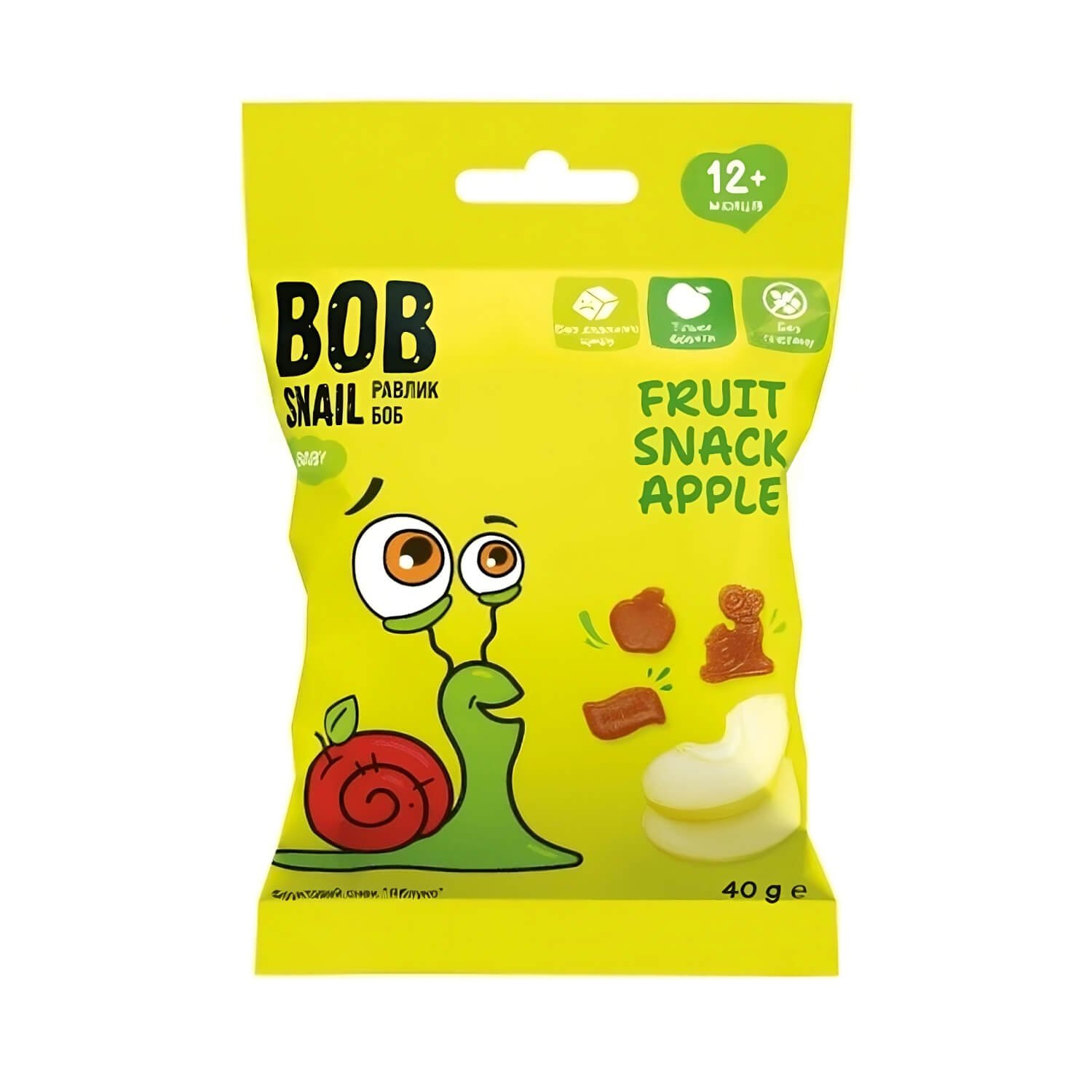 Снеки Bob snail яблуко 40 гр.