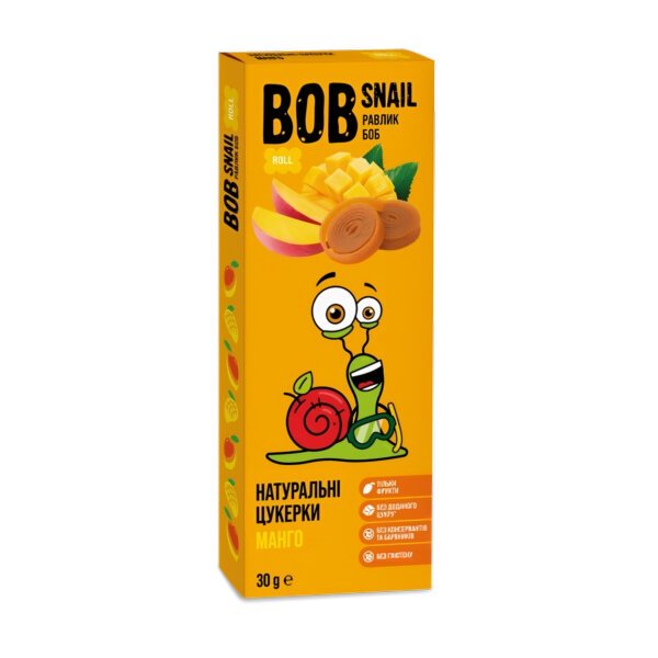 Цукерки манго 30 гр. Bob Snail