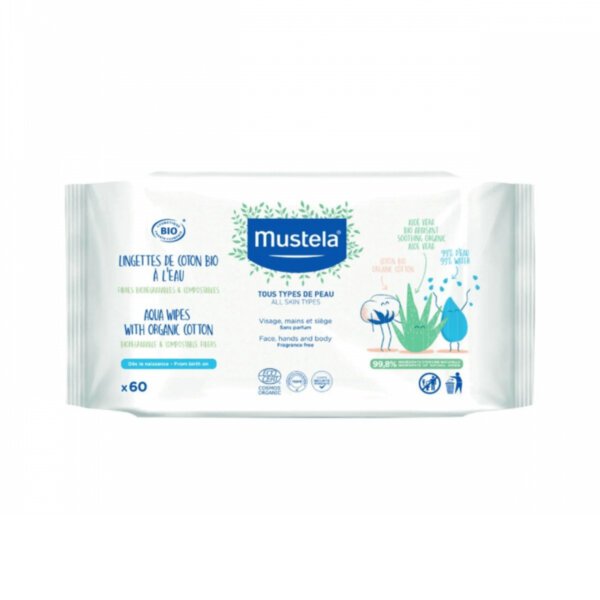 Вологі серветки Mustela Bio