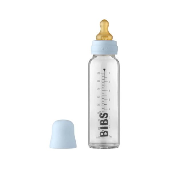 Пляшечка Bibs скло 225 мл. baby blue