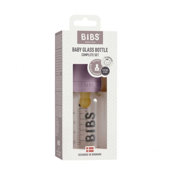 Пляшечка Bibs скло 110 мл. mauve