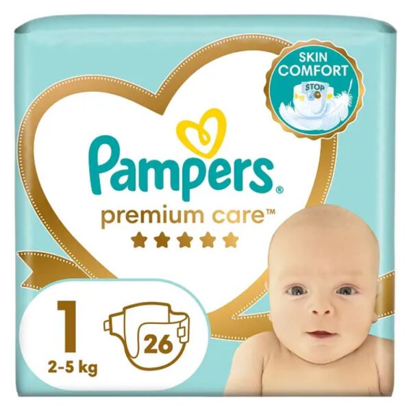 Підгузники Pampers premium care 1