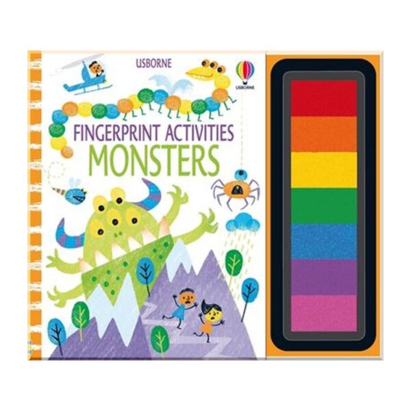 Пальчикова розмальовка Fingerprint activities: monsters
