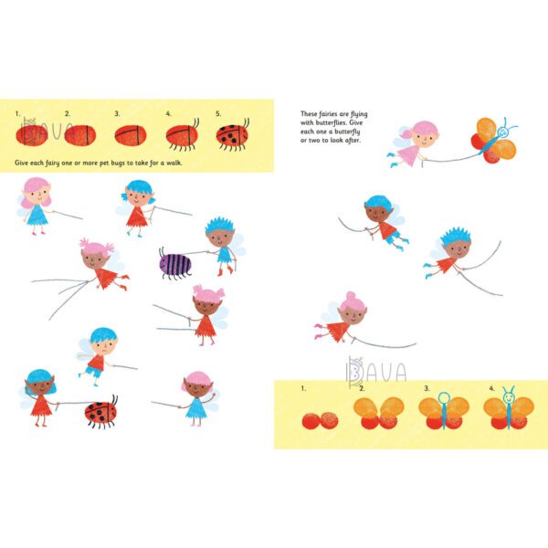 Пальчикова розмальовка Fingerprint activities: unicorns and fairies