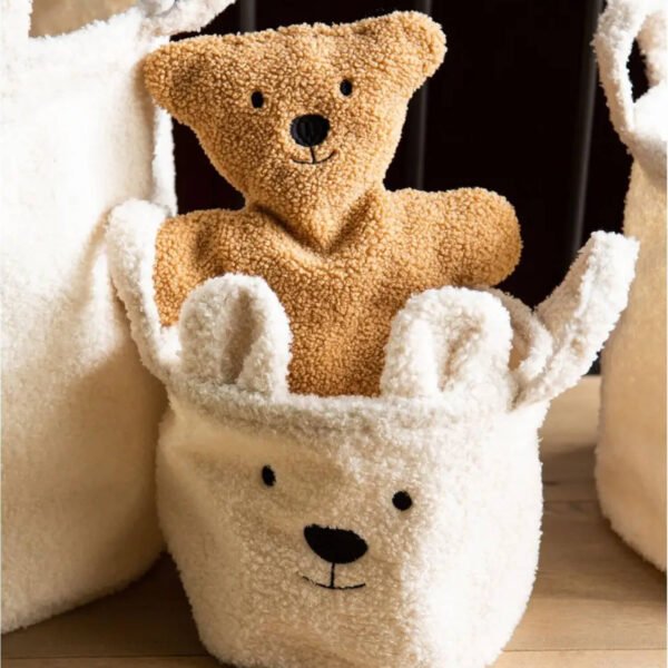 Набір корзин для іграшок Childhome Teddy білий