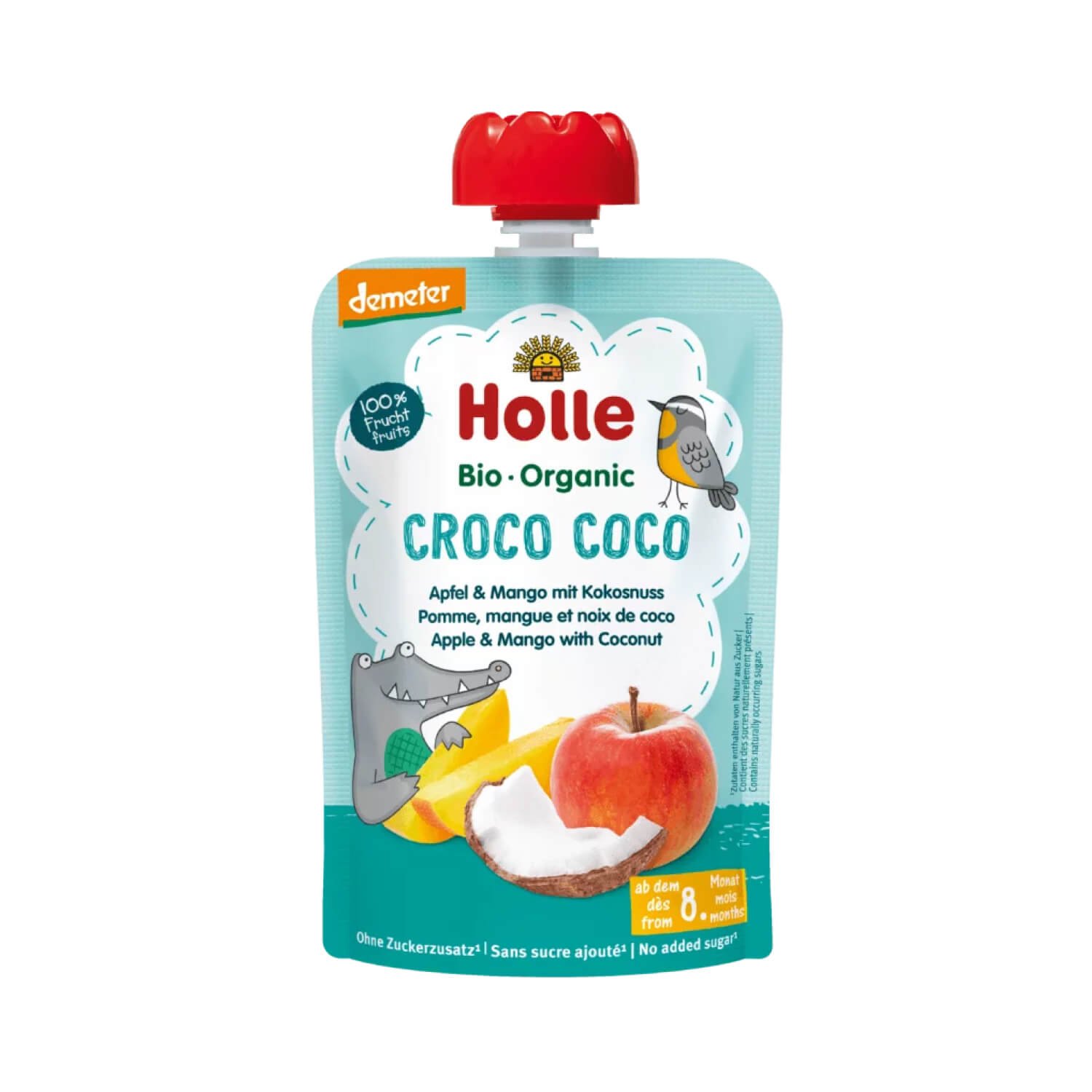 Пюре яблуко, манго та кокос органічне Holle