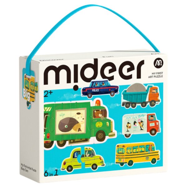 Мій перший пазл 6 в 1 “Міський транспорті” Mideer