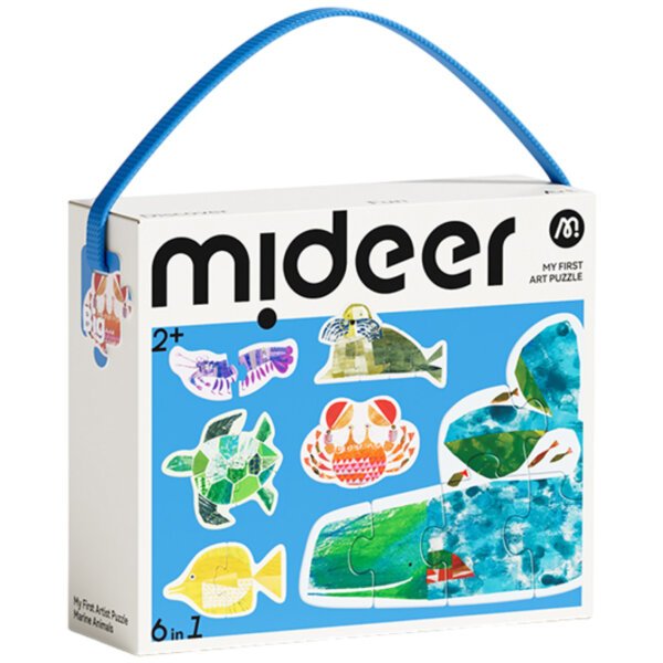 Мій перший пазл 6 в 1 “Океанічні твариниі” Mideer