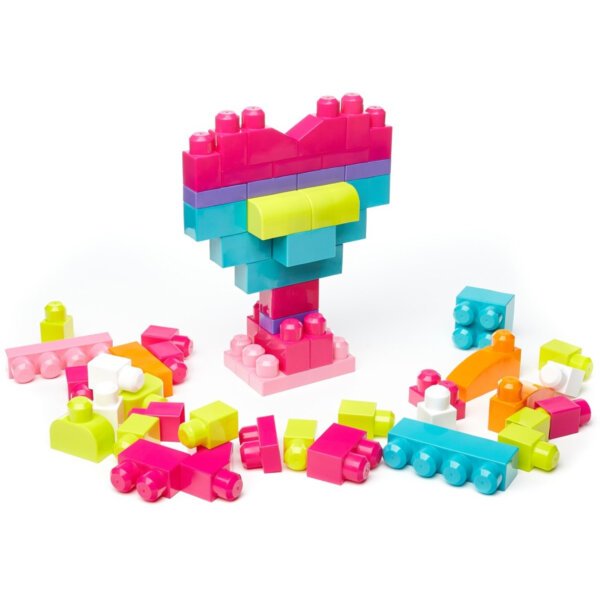 Конструктор MEGA BLOCKS 60 штук рожевий