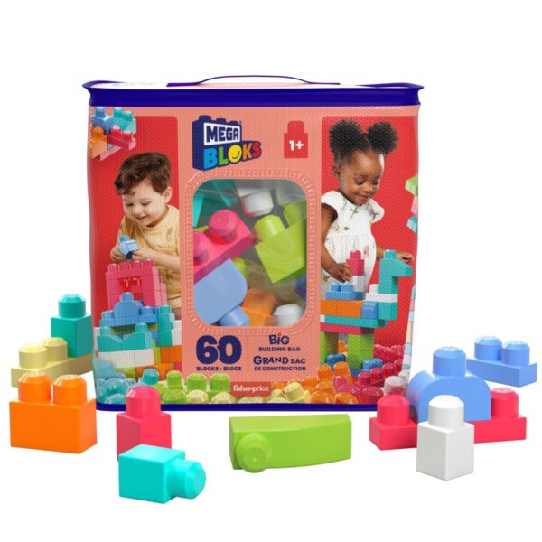Конструктор MEGA BLOCKS 60 штук рожевий
